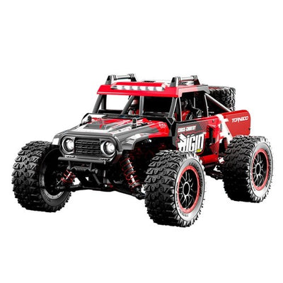16 4WD 2.4G High-Speed RC Car Brushed & Brushless Vehicle Models Proportional Control - Red/Green