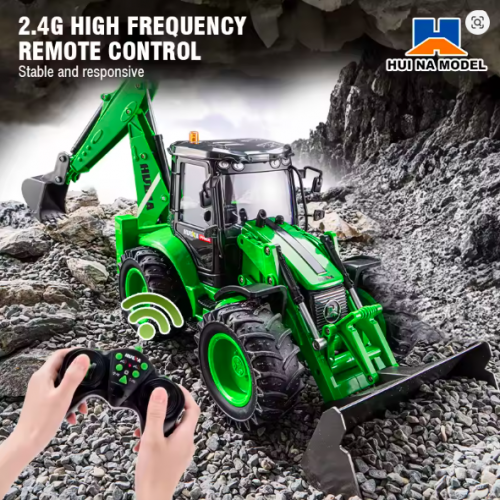 1:14 RC Forklift Excavator Truck – 2-Way Remote Control Engineering Vehicle Toy for Kids