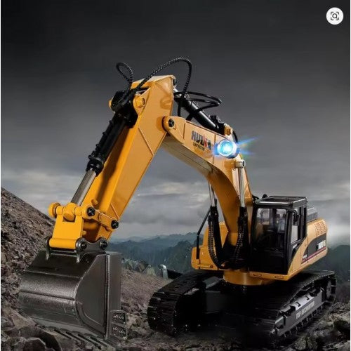 1:14 Full-Scale Large Alloy Electric Excavator Digging Remote Control Engineering Vehicle Model