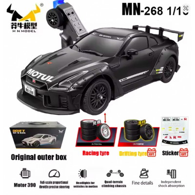 1:16 High-Speed RC Car – 25 Km/h 4WD GTR Professional Racing Remote Control Car with Upgraded Battery