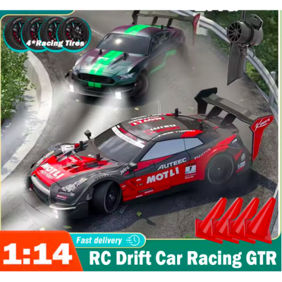 Here is a product title and detailed description for the "1:16 Scale 4WD RC Car – GTR Racing Model 2.4G Remote Control Car":
