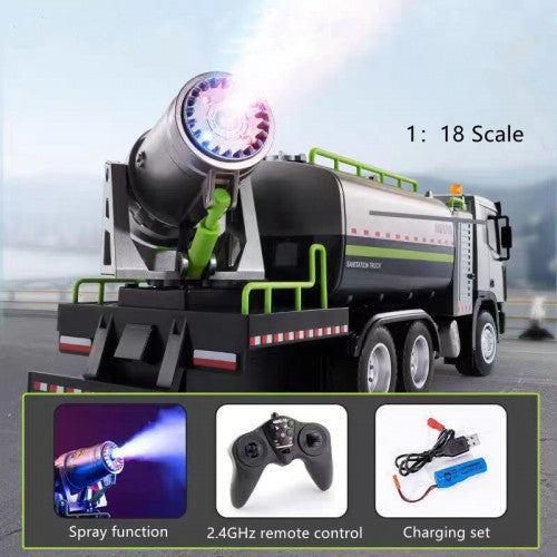 Rechargeable RC Fog Car – Sanitation Spray & Dust Control Truck