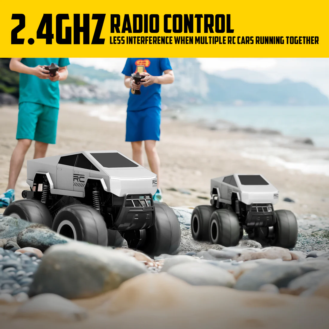 Amphibious 1:16 All Terrain Off-Road RC Car Waterproof