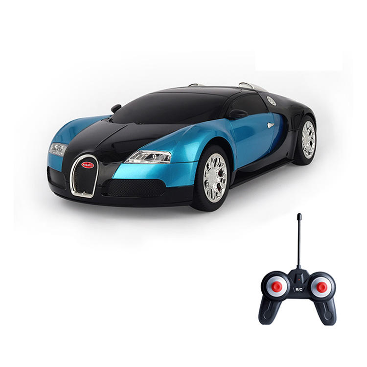 1/24 Scale Licensed RC Car – 2.4G 4CH Remote Control Sport Racing Car with LED Lights