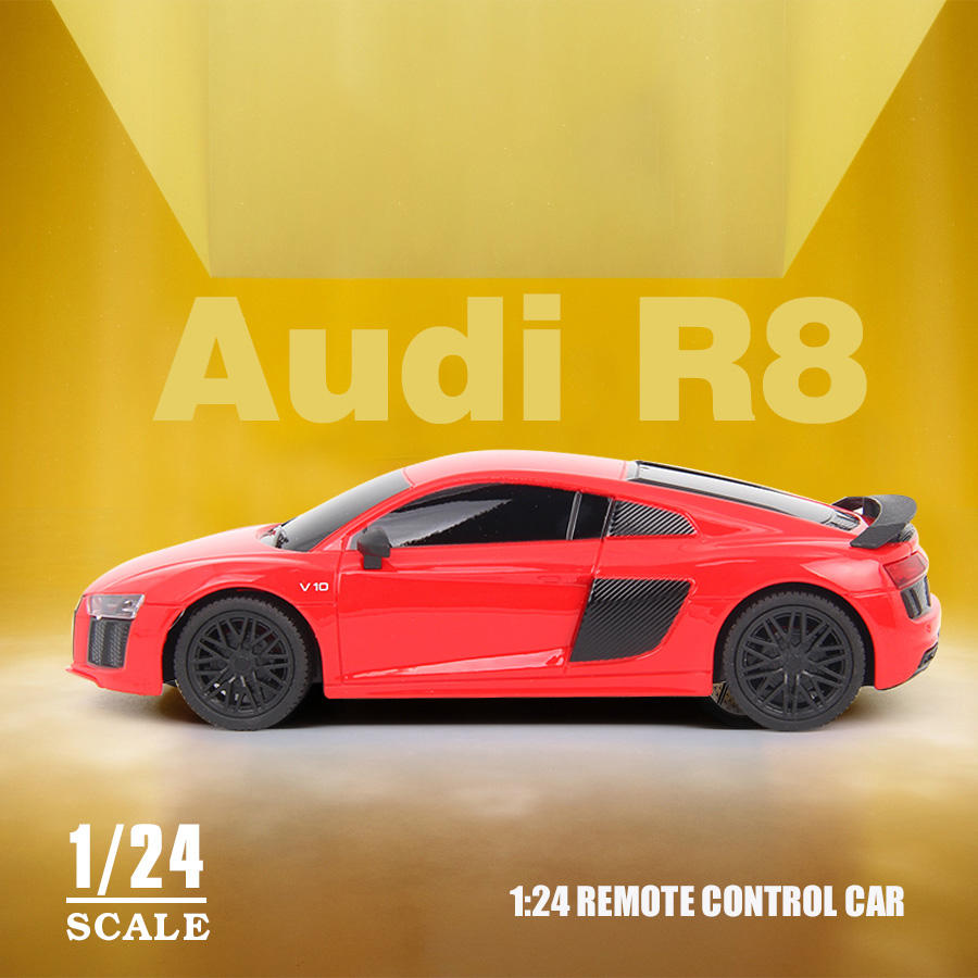 1/24 Scale RC Car - 4CH Mini Racing Vehicle, 2.4G Remote Control Hobby Car