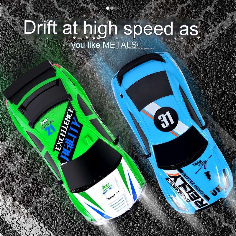 High-Speed Racing RC Car 2.4GHz Remote Control Drifting Car with LED Lights for Kids