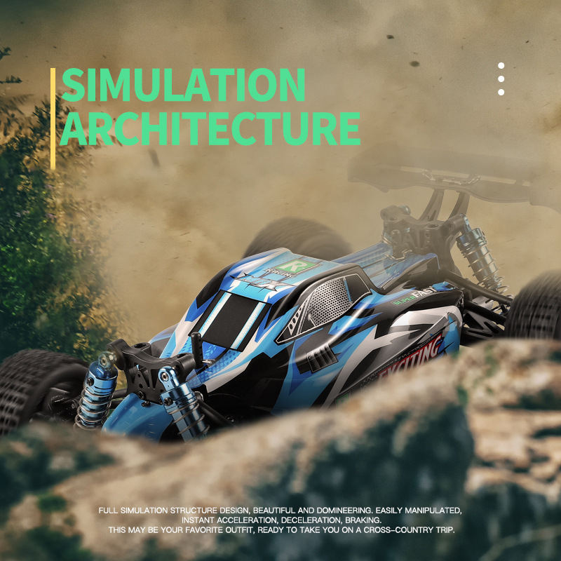 WLtoys 184011 1/18 Scale 4WD RC Buggy - High Speed Brushed Electric Vehicle, 2.4GHz