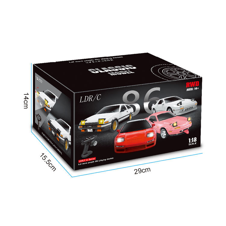 Toyigo 1:18 RC Drift Car AE86 – Full Proportional 2.4G, Electric with Gyro (App-Controlled)