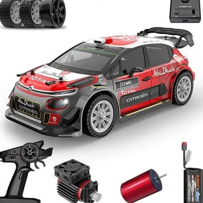 1:14 RC Car 2.4G High-Speed Drift Rally Car – Full Proportional Control, LED Lights, Off-Road Vehicle