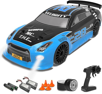 1:14 4WD Drift Car – High-Speed Sport Racing Vehicle with Drift & Racing Tires, LED Lights