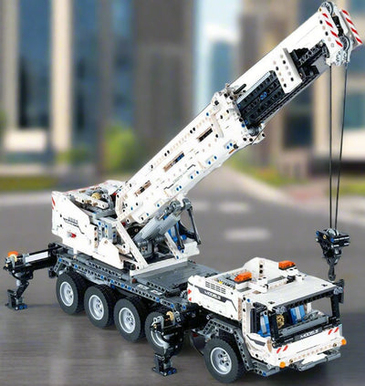 Crane Toy Crane Toy Crane Toy Cranes Mechanical Crane Children Learning Toy Adults Difficult Assembled Building Blocks White