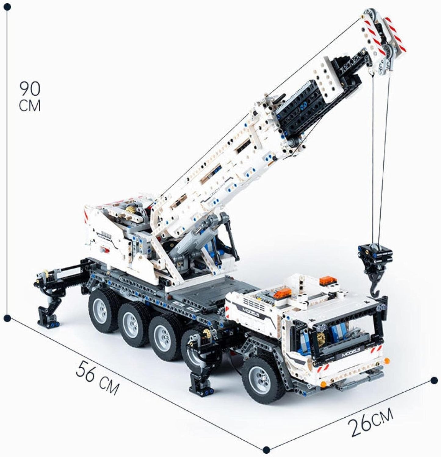 Crane Toy Crane Toy Crane Toy Cranes Mechanical Crane Children Learning Toy Adults Difficult Assembled Building Blocks White