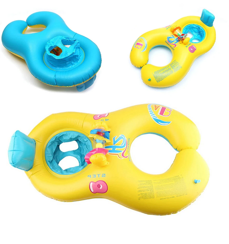 Baby Swimming Float, Infant Pool Swimming Boat, Baby Pool Toy, Inflatable Floating Ring for Kids, Infant Floating Pool, Baby And Mother Swim Trainer Toy Kids 1-6Y - Toyigo