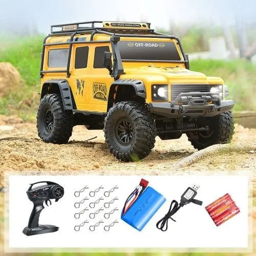 1:10 Scale RC Off-Road Car – Full Proportional Remote Control Truck, High-Speed Racing, LED Lights, All-Terrain Vehicle