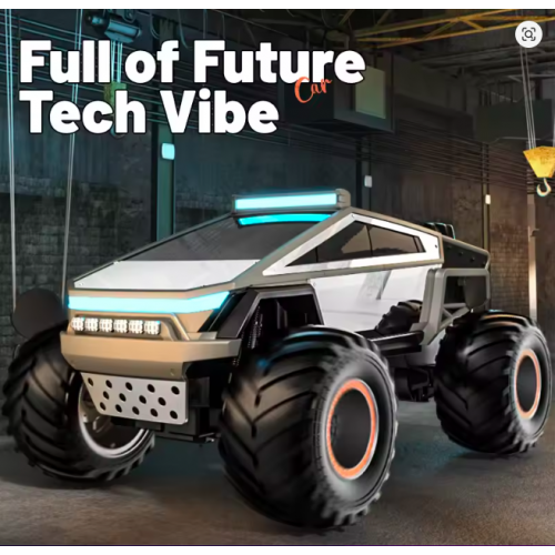 Alloy Cyberpunk RC Pickup – 1:14 Scale Off-Road Remote Control Car for Kids