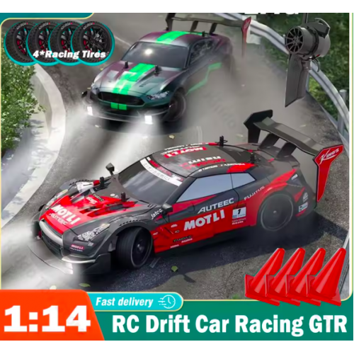 Here is a product title and detailed description for the "1:16 Scale 4WD RC Car – GTR Racing Model 2.4G Remote Control Car":