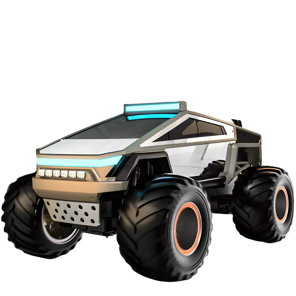 Alloy Cyberpunk RC Pickup – 1:14 Scale Off-Road Remote Control Car for Kids