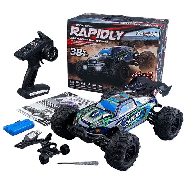 RC Trucks Cars, 2.4G Radio Remote Control Cars, Buggy Off-Road Control Trucks, 4WD RC Car With Led Lights, Boys Toys for Children 1:16 50Km/h - Toyigo