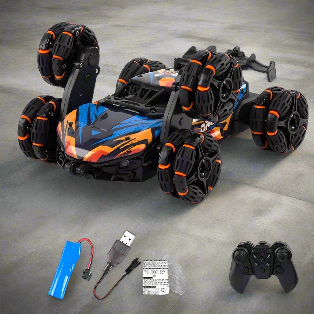 RC Stunt Car, Six Wheels RC Car Toy, Spray Twisting Stunt Drift Car, RC Toys for Children Adults Remote Controlled Car - Toyigo