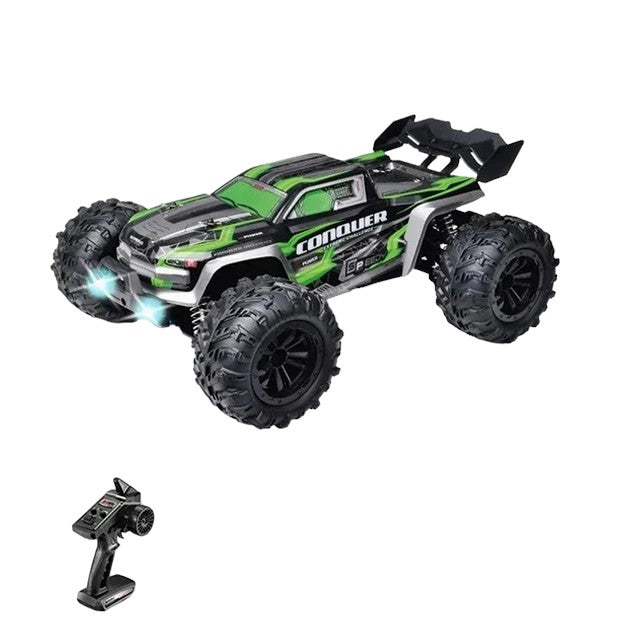 Rc Truck Cars, 16103 Fast Rc Cars, 50km/h 1/16 Off Road 4WD with LED Headlights, 2.4G Waterproof Truck, Remote Control Monster Truck for Adults and Kids - Toyigo