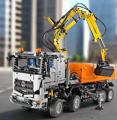 19007 Technology Pneumatic Truck Building Toy, APP RC Control Crane Building Kits with Motor Construction Toy for Adults (2819 Pieces)