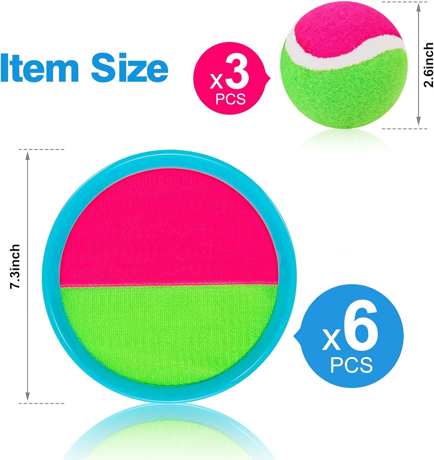 Kids Toys, Outdoor Games, Beach Toys, Toss and Catch Ball Set, Perfect Beach Games Sets Playground Sets for Backyards Easter Gifts for Kids