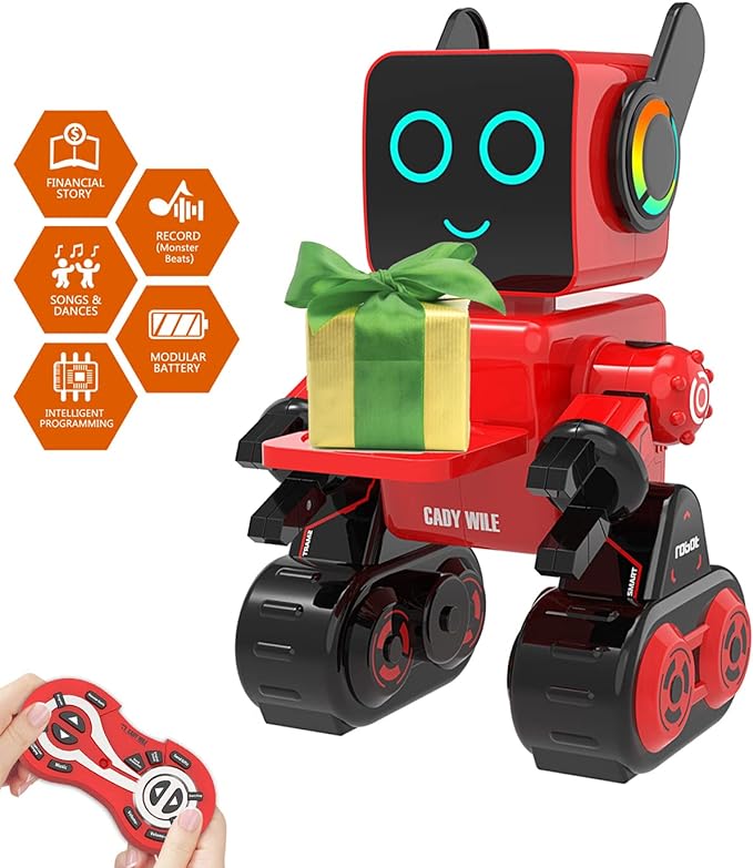 Robot Toy for Kids, Smart RC Robots for Kids with Touch and Sound Control Robotics Intelligent Programmable, Robot Toy with Walking Dancing Singing Talking Transfering Items for Boys And Girls