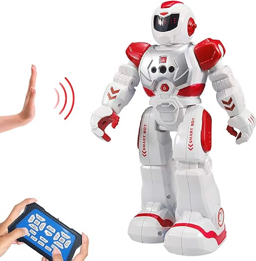 Remote Control Robot for Kids, Intelligent Programmable Robot with Infrared Controller Toys ,Dancing, Singing, Moonwalking and LED Eyes, Gesture Sensing Robot Kit for Childrens