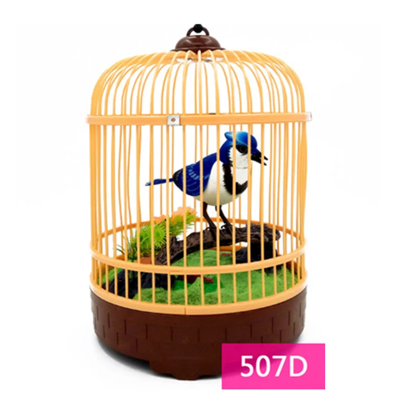 Electric Birds Toys, Electric Bird Pet Toy , Voice Controlled Electronic Animal Pets, Garden Display Children's Toy Gifts, Pen Holders Office Home Decor Ornament Kids Birthday Gifts - Toyigo