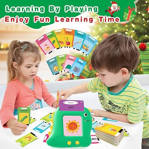 510 Words Pocket Speech Talking Flash Cards, Montessori Speech Buddy Early Learning Speech Buddy Flashcards, For Toddlers, Audible Educational Device Speech Therapy, Materials Development Sensory Toys