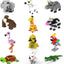 Animal Block Toys, 12PCS Mini Building Blocks Animal, Building Sets Stem Toys, Assorted Mini Animals Building Blocks Sets for Goodie Bags, Prize,Cake Topper, 12PCS Sea Animal Mini Building Blocks, Filled Eggs Toys, Classroom Prize Toys,Cake Topper