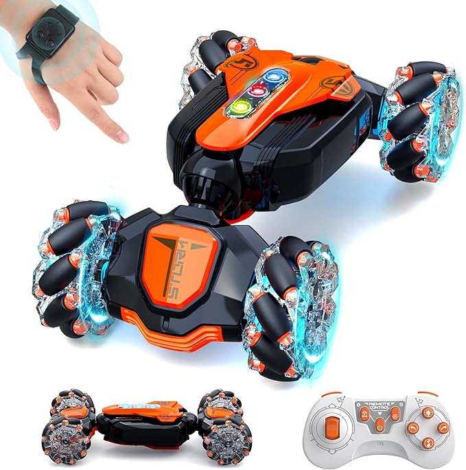 RC Stunt Car Remote Control car, Gesture Sensing 360ø Rotating 4WD 2.4Ghz RC Cars Transform Car Toys  for Boys  4-7 Presents  Birthday Gifts Kids Adults - Toyigo