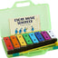 Glockenspiel Xylophone, 25 Note Colorful Metal Keys Xylophone for Kids, Percussion Musical Instrument, Includes Music Songbook with 20 Songs, Blue Carry Case - Toyigo