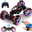 RC Stunt Car, 1:12 RC 2.4GHz 4WD Remote Control Gesture Sensor Toy, Road Vehicle 360ø Flips Double Sided Rotating with Lights Music, Cars for Boys & Girls Birthday Gifts - Toyigo