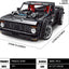 13082 Black Pickup Truck - Electric Remote Control App Technology Mechanical Assembly Building Blocks for Kids