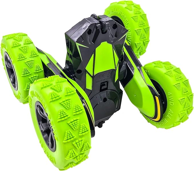 RC Stunt Cars, Remote Control Car Double-Sided Driving 360-degree Flips Rotating Car Toy - Toyigo