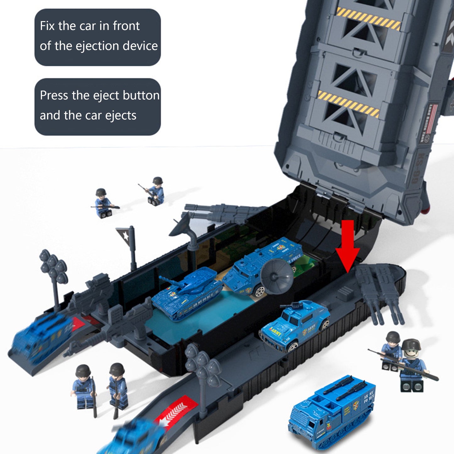 Toy Electric Plastic Tank Models with Light Up and Sound - Mini Military Tank