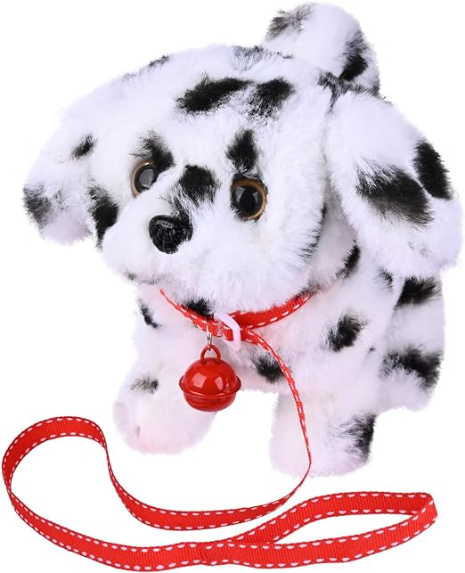 Toy Puppy Electronic Interactive Pet Dog - Walking, Barking, Tail Wagging, Stretching Companion Animal for Kids (Alaska Dog) - Toyigo