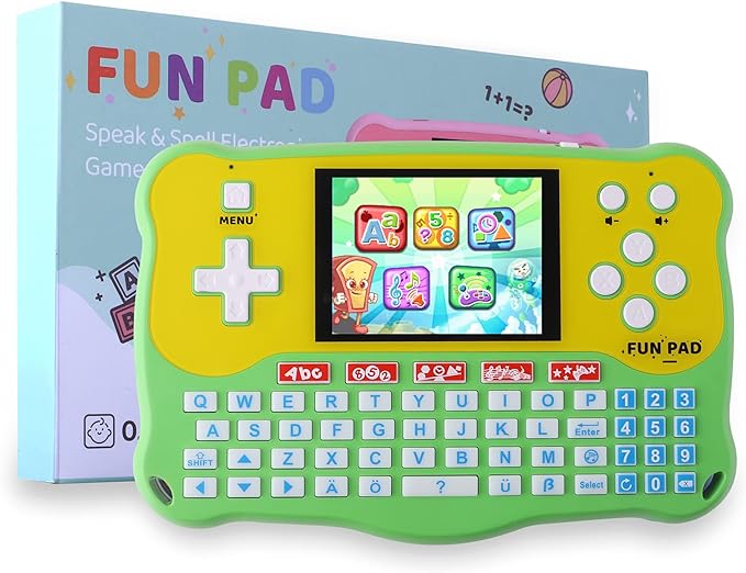 Baby Learning Pad, Kids Tablet with 102 Activities, Learning Pad with Math Activities, Interactive Educational Electronic Toys, ABC Alphabet Tablet, Gifts Handheld Game for Preschool Boys  Girls Ages 3-12 for Kids - Toyigo