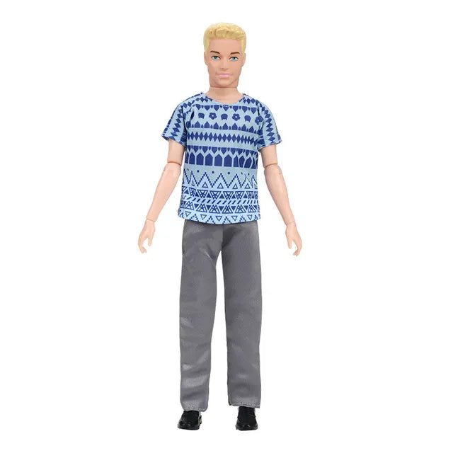 Handsome Boy Dolls,30cm Fashion Ken Doll, Dress Up Toys with Clothes Suit, Full Set 1/6 Multi Jonts, Movable Boyfriend Dolls - Toyigo