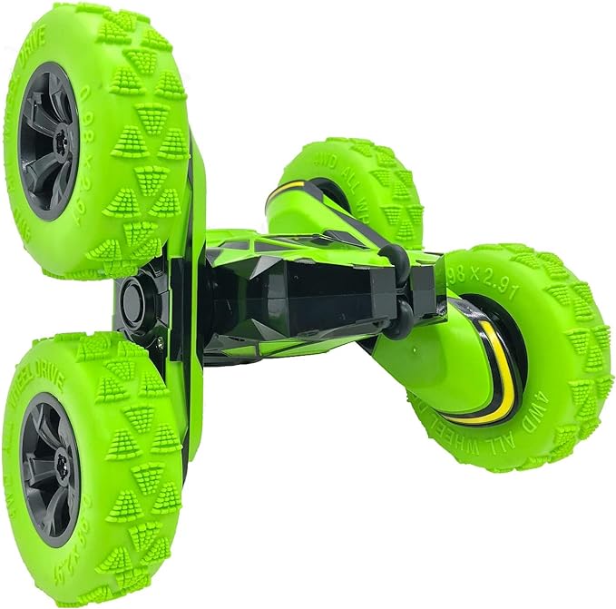 RC Stunt Cars, Remote Control Car Double-Sided Driving 360-degree Flips Rotating Car Toy - Toyigo