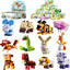 Animal Block Toys, 12PCS Mini Building Blocks Animal, Building Sets Stem Toys, Assorted Mini Animals Building Blocks Sets for Goodie Bags, Prize,Cake Topper, 12PCS Sea Animal Mini Building Blocks, Filled Eggs Toys, Classroom Prize Toys,Cake Topper