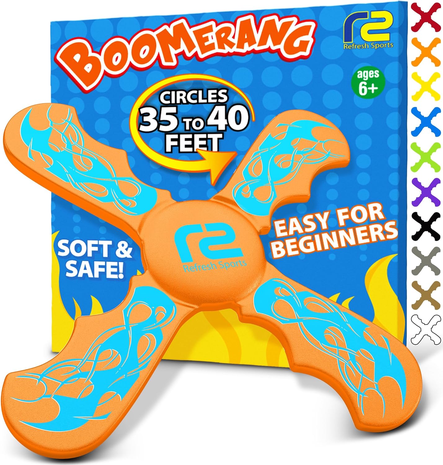 Best Soft Frisbee Kids Boomerang, Easter Basket Stuffer For Boys & Girls, Outdoor Flying Disc Beach Frisbee for Kids Age 6 & up, Fun Boys Toys age 8-10 Fun Kid Mini Frisbee Disc Frisbees for Kids