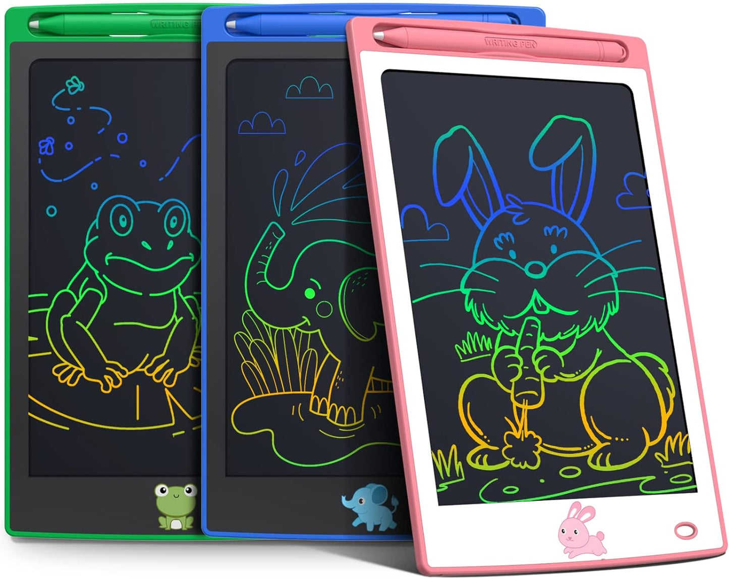 3 Pcs in 1 Pack LCD Writing Tablets, Toddler Toys Gifts for Age 2 3 4 5 6 Girls Boys Birthday Christmas for Kids, 8.5 Inch Doodle Pad Drawing Tablet for Class & Travel & Home