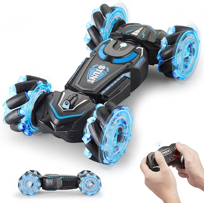 RC Stunt Car Remote Control car, Gesture Sensing 360ø Rotating 4WD 2.4Ghz RC Cars Transform Car Toys  for Boys  4-7 Presents  Birthday Gifts Kids Adults - Toyigo