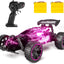 RC Car, Remote Control Car,  1:18 Scale RC Car with LED Lights, 2.4GHz 2WD All Terrain RC Car with 2 Rechargeable Batteries for 60 Min Play, 40 Mins Play, Gift for Boys and Girls - Toyigo