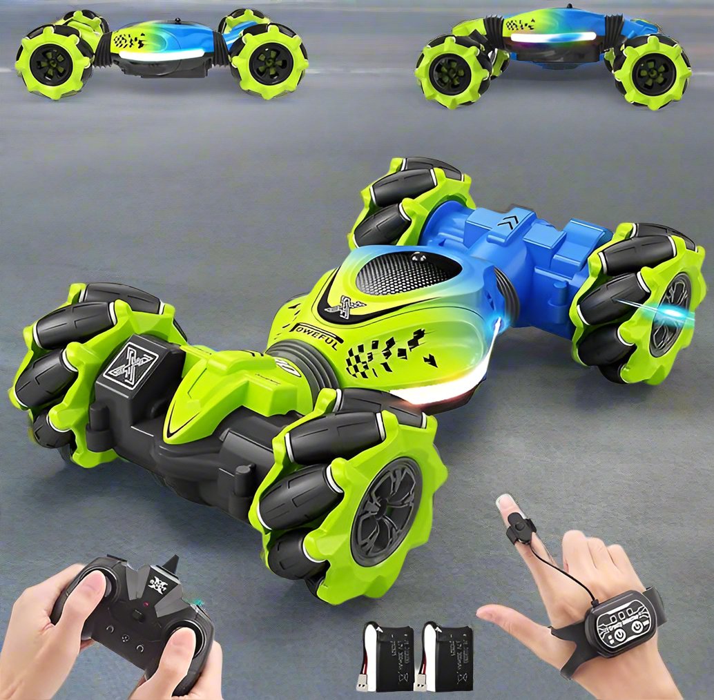 Remote Control Stunt Car, Gesture RC Car Hand Controlled Stunt Car 2.4GHz Remote Control Gesture Sensor Toy Cars Drift Twist Car for 6-12 yr Kids - Toyigo