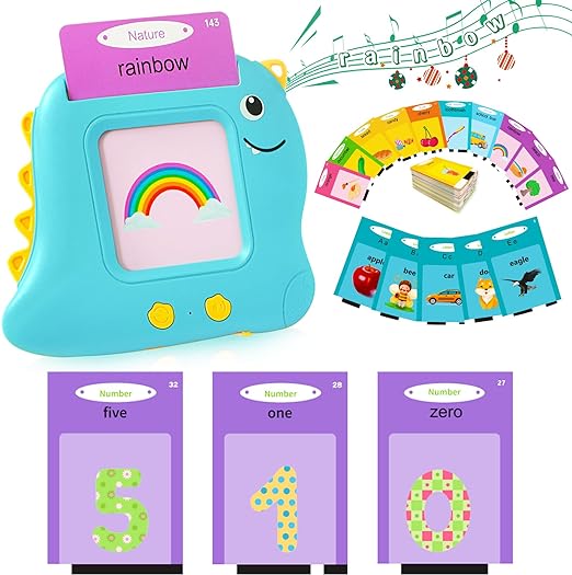 510 Words Pocket Speech Talking Flash Cards, Montessori Speech Buddy Early Learning Speech Buddy Flashcards, For Toddlers, Audible Educational Device Speech Therapy, Materials Development Sensory Toys