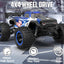 RC Truck Cars, 1:16 Scale All Terrain Monster Truck, 40KPH High Speed Remote Control Cars, 30MPH 4WD Off Road Monster Truck, 2.4Ghz Radio Control, 2 Rechargeable Batteries, 40+ Min Play, Gift for Boys Adults - Toyigo