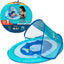 Baby Spring Float, Baby Pool Float with Canopy & UPF Protection, Swimming Pool Accessories for Kids 9-24 Months, Mermaid